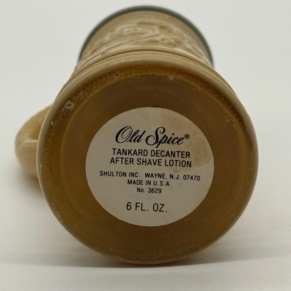 Vintage Old Spice Tankard Decanter After Shave Bottle No 3629 6oz Empty Stein